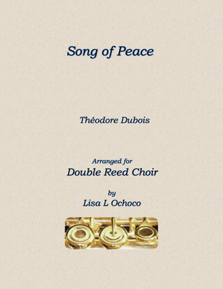 Book cover for Song of Peace for Double Reed Choir