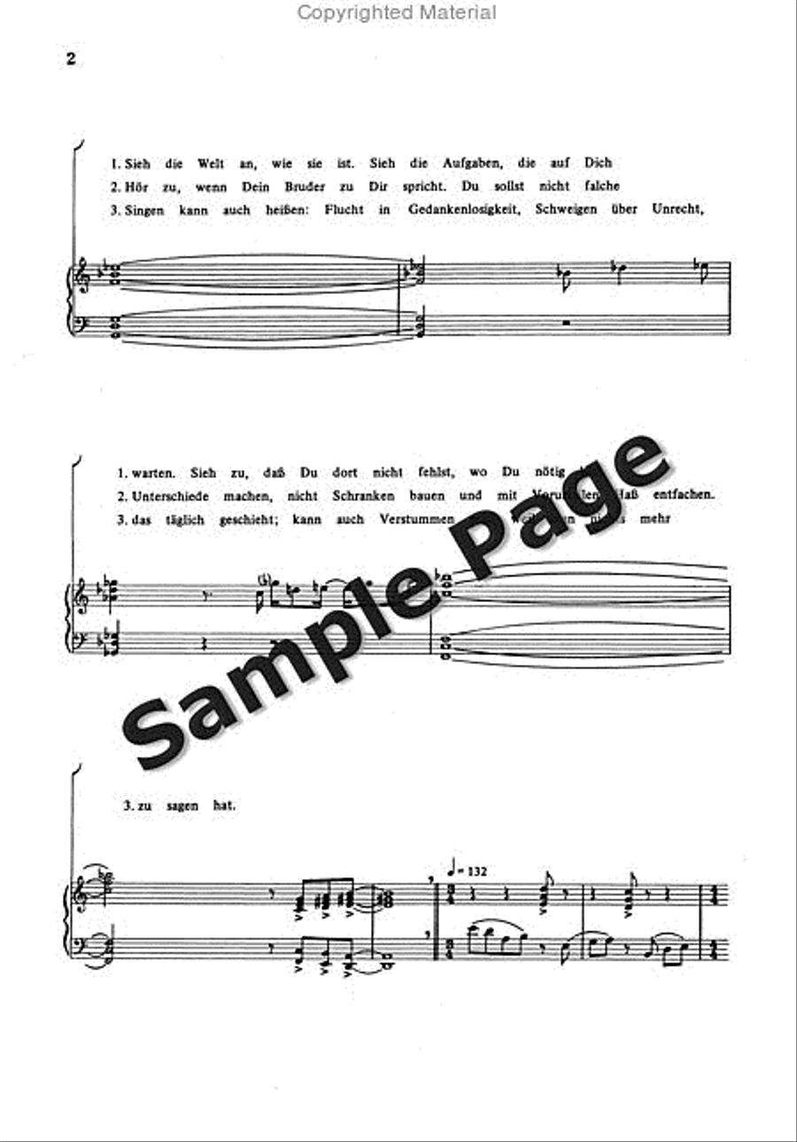 Poos H Singen Heisst Verstehen 4-Part scores gallery preview page 3