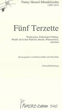 Book cover for Funf Terzette