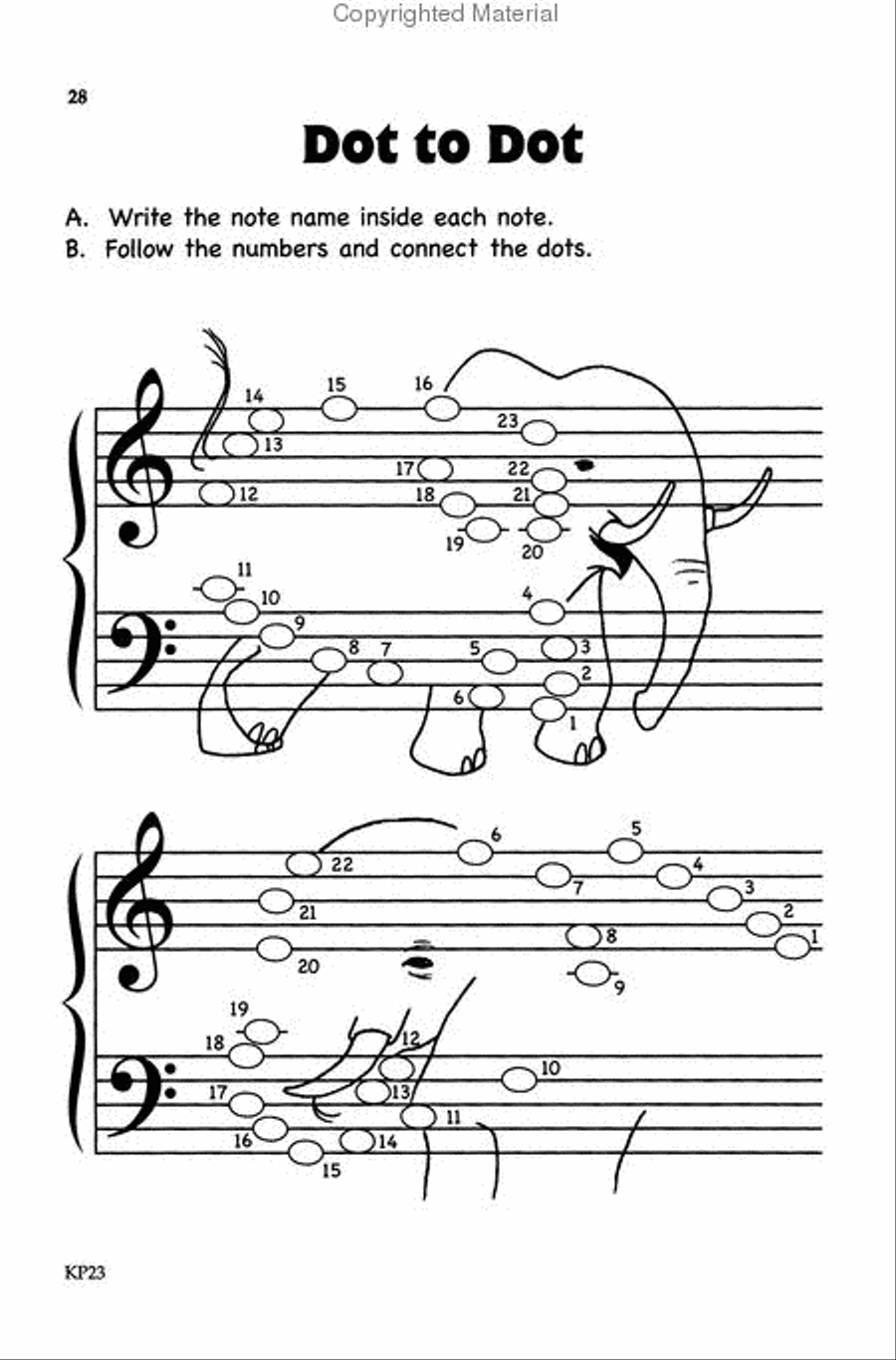 Bastien Theory Boosters: Lines and Spaces Note Speller Piano Method scores gallery preview page 4