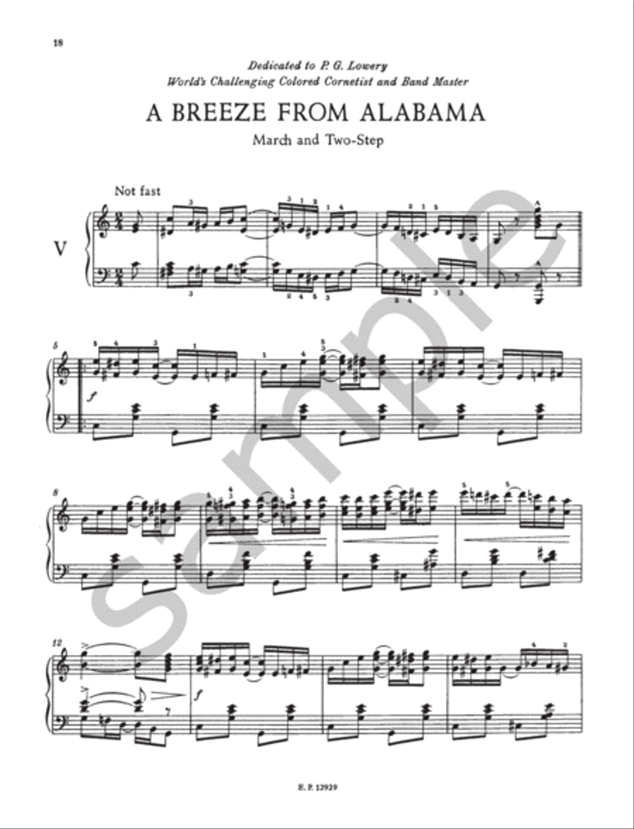 Ragtimes for Piano Piano scores gallery preview page 9