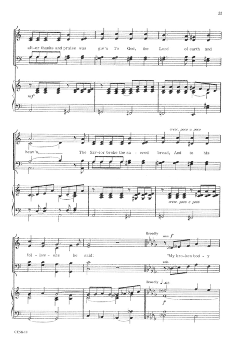 Do This in Remembrance of Me 4-Part scores gallery preview page 13
