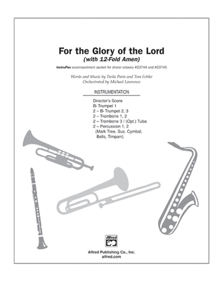 Book cover for For the Glory of the Lord
