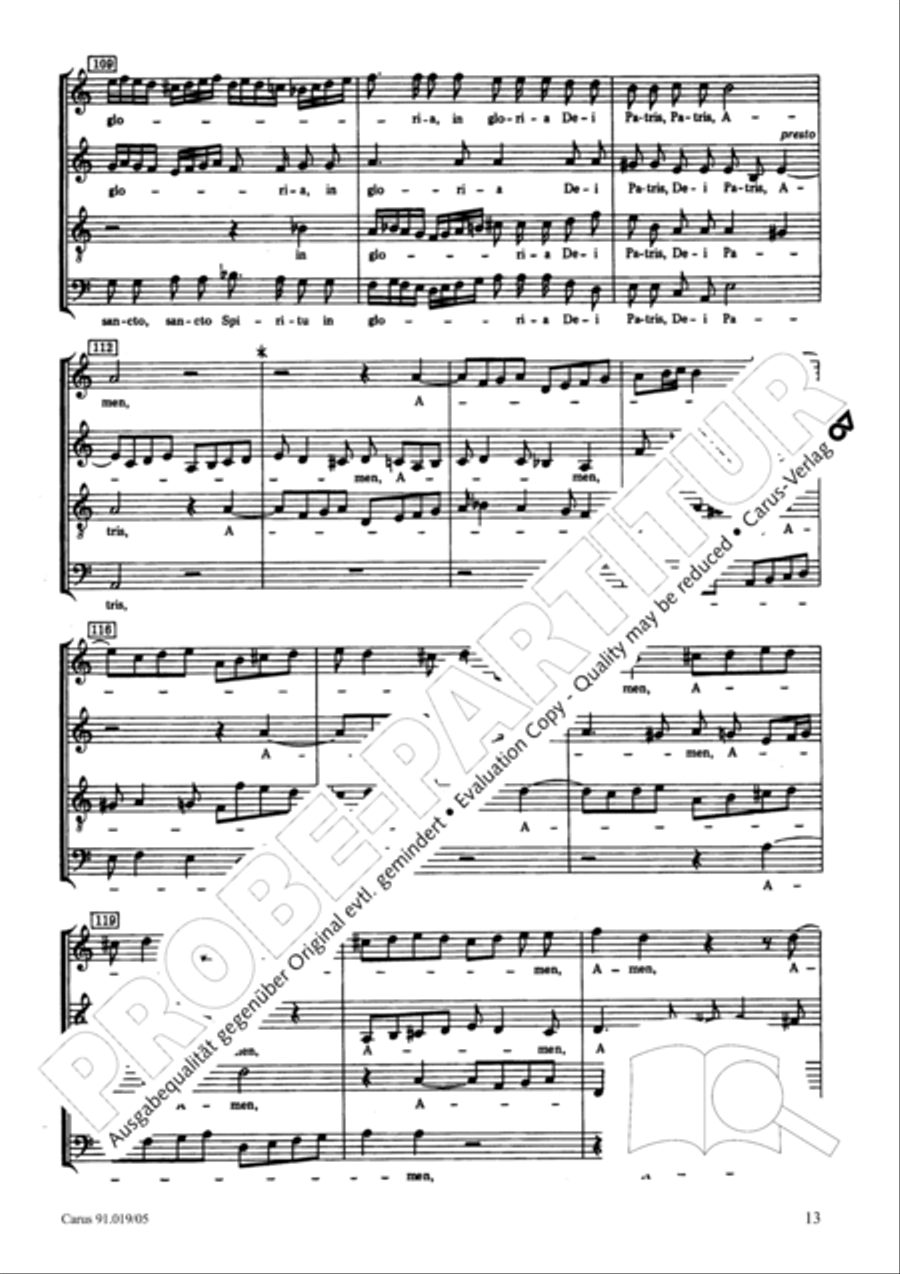 Non sine quare 4-Part scores gallery preview page 13