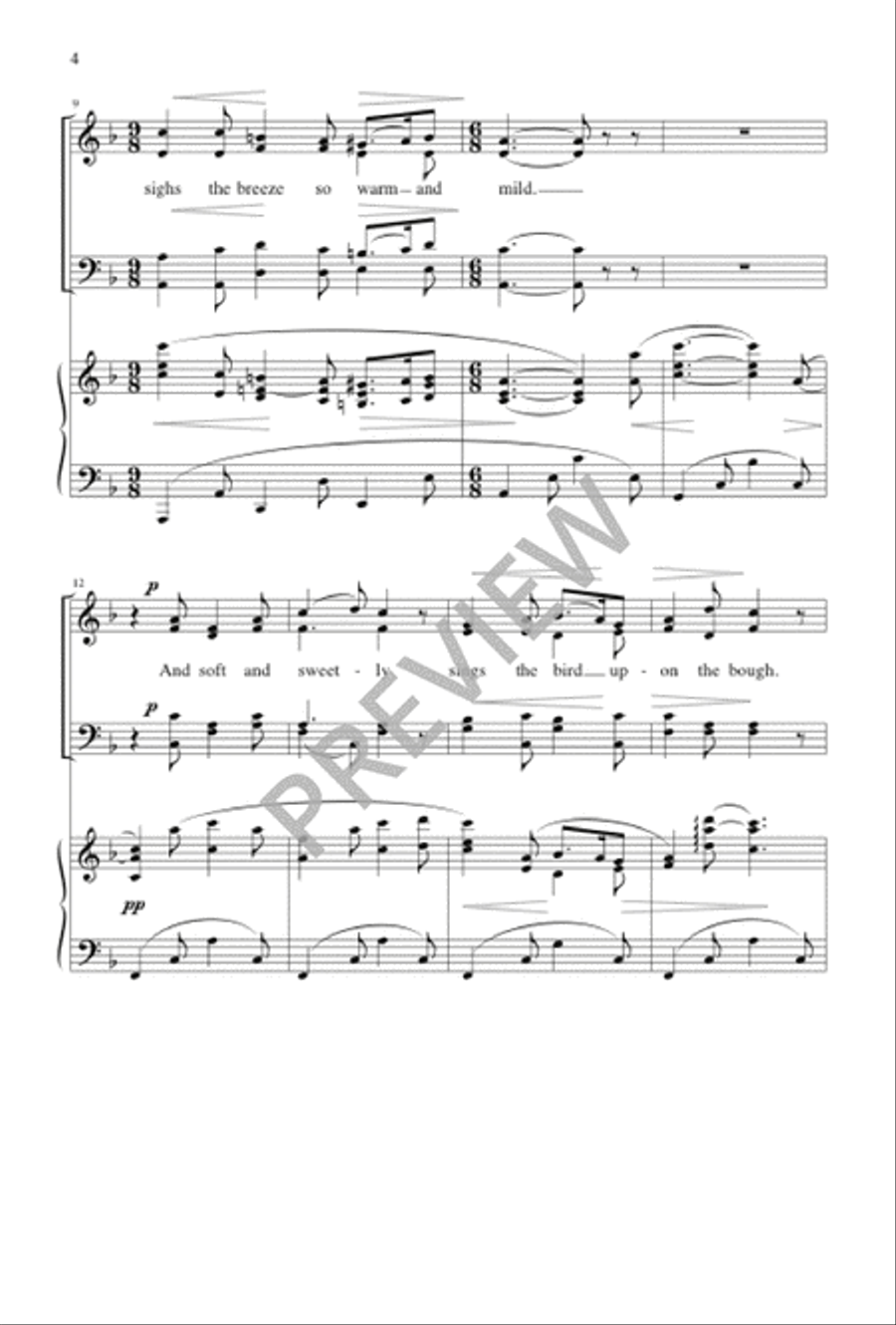 The Virgin's Slumber Song 4-Part scores gallery preview page 4