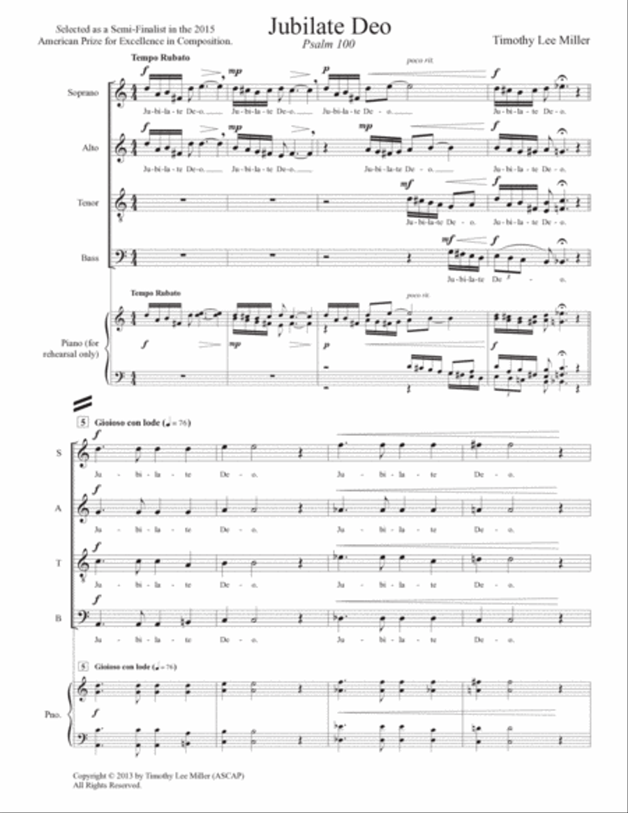 Jubilate Deo Divisi scores gallery preview page 5