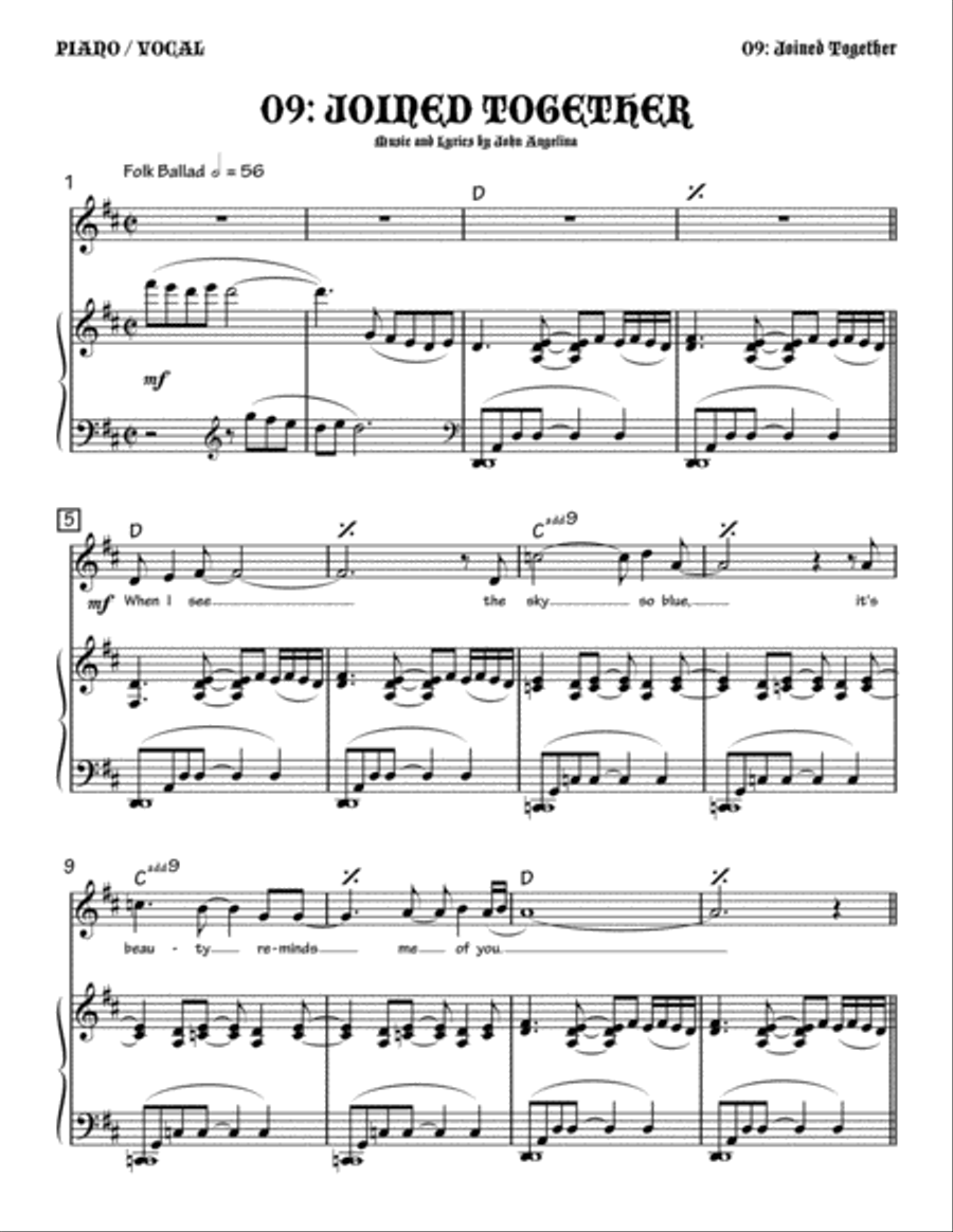 Joined Together Small Ensemble scores gallery preview page 1