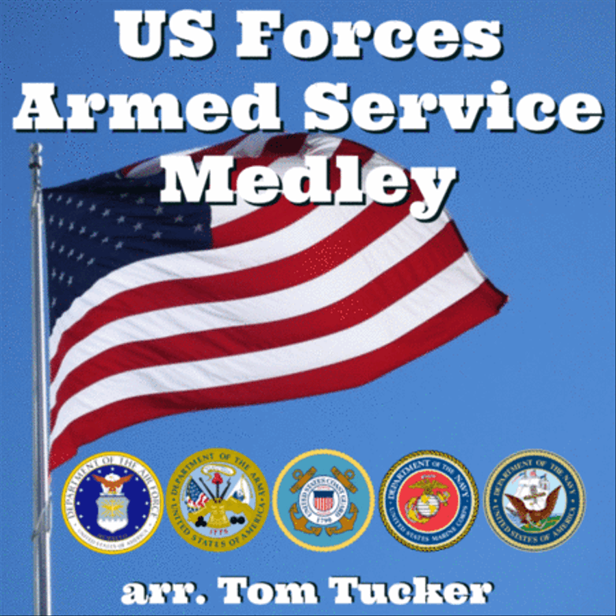 US Forces Service Medley Concert Band scores gallery preview page 1