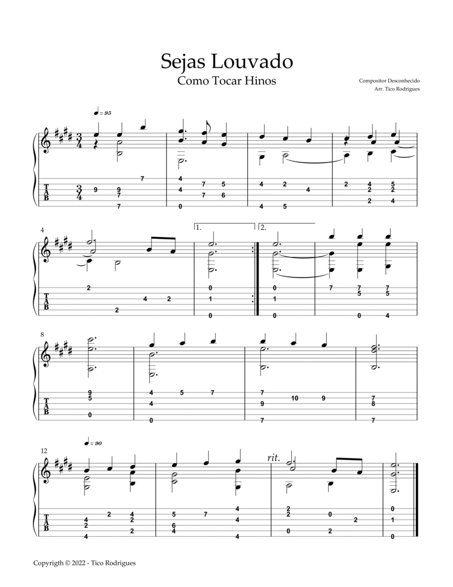 Lobe den Herren Acoustic Guitar scores gallery preview page 1