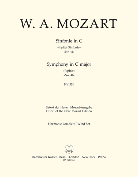 Symphony in C major (No. 41) Jupiter