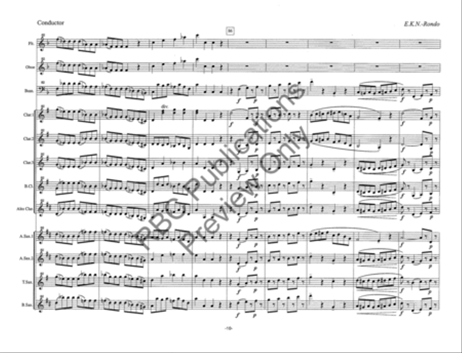 Eine Kleine Nachtmusik4Th Movement Woodwind Choir Octavo scores gallery preview page 12