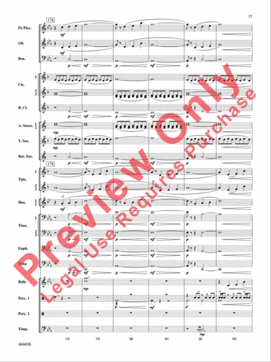 Oracles of the Sirocco Concert Band scores gallery preview page 38