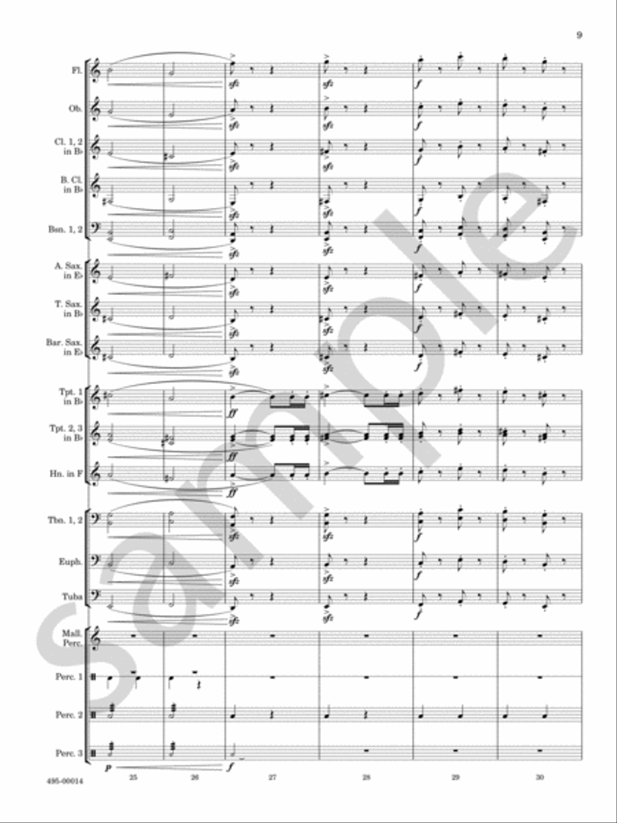American Hymns Concert Band scores gallery preview page 8