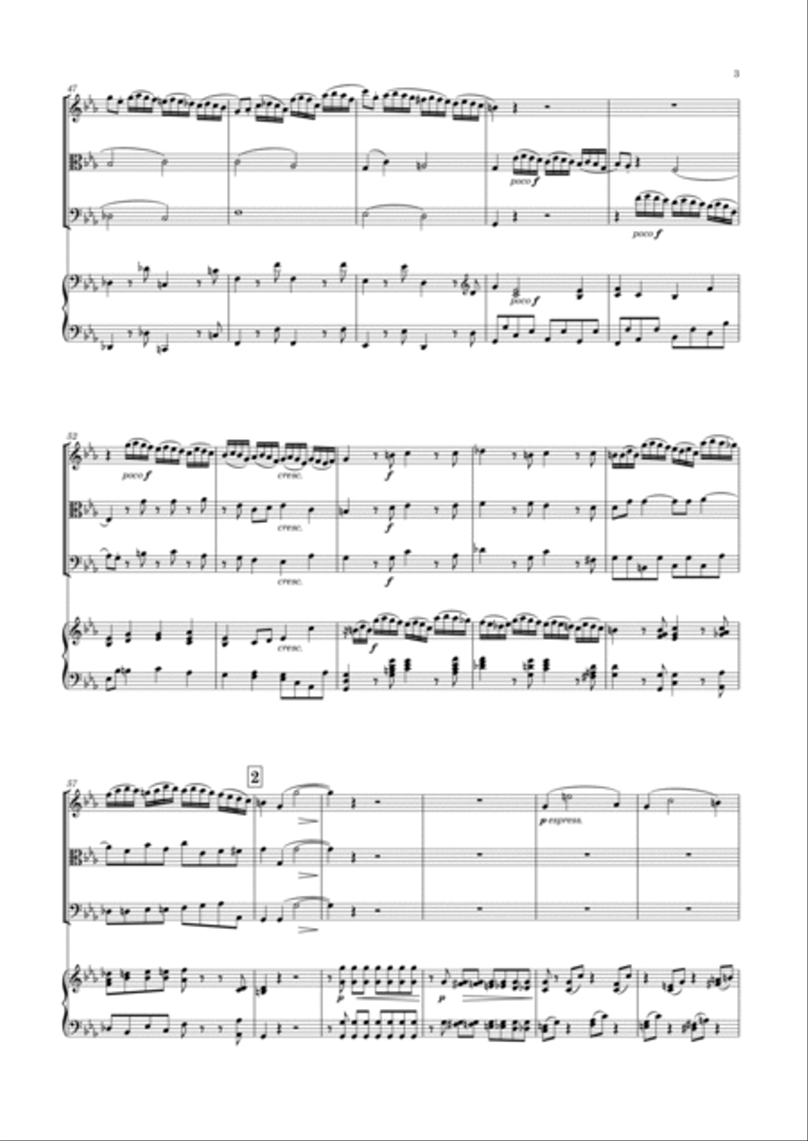 Alary - Piano Quartet in E flat major, Op.12 Piano Quartet scores gallery preview page 4