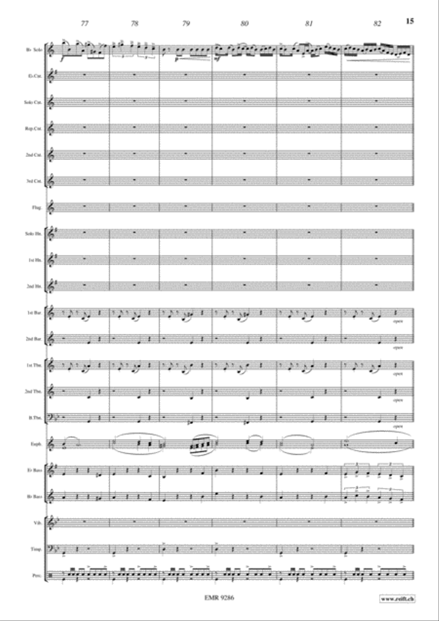Fantasia del Tango Brass Band scores gallery preview page 15