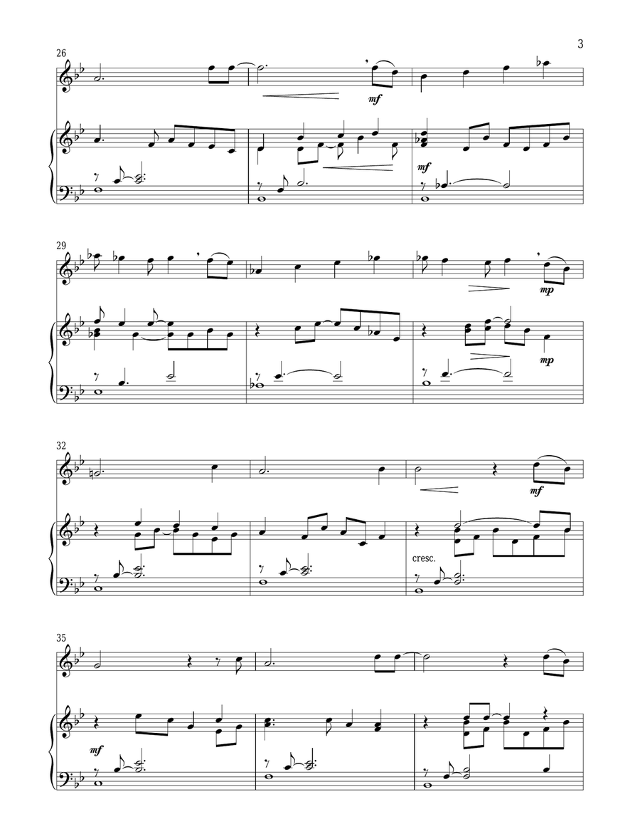Drink With Me (To Days Gone By) (from Les Miserables) Flute Solo scores gallery preview page 3