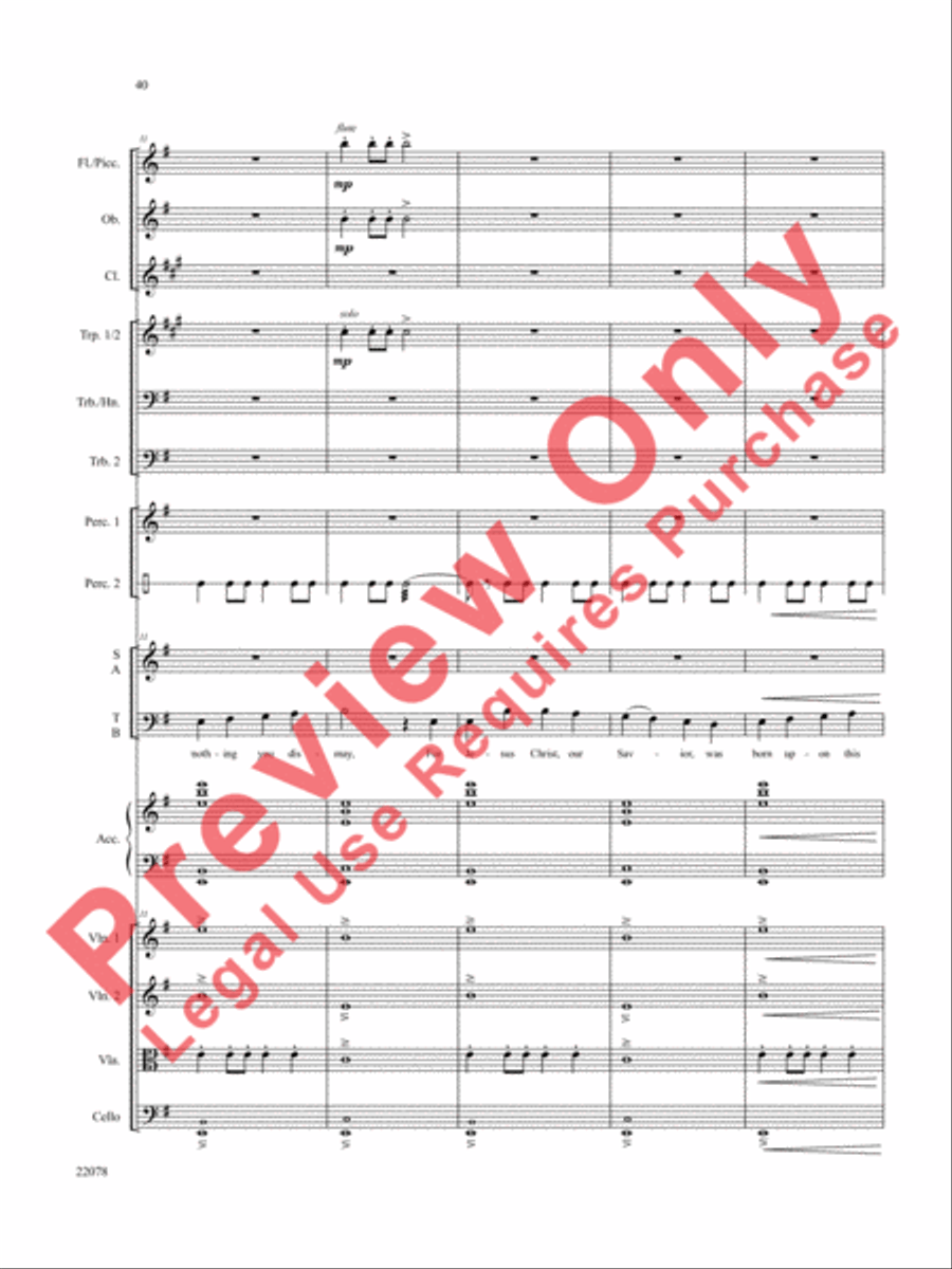 A Christmas Carol (Instrumental Parts) Choir scores gallery preview page 41