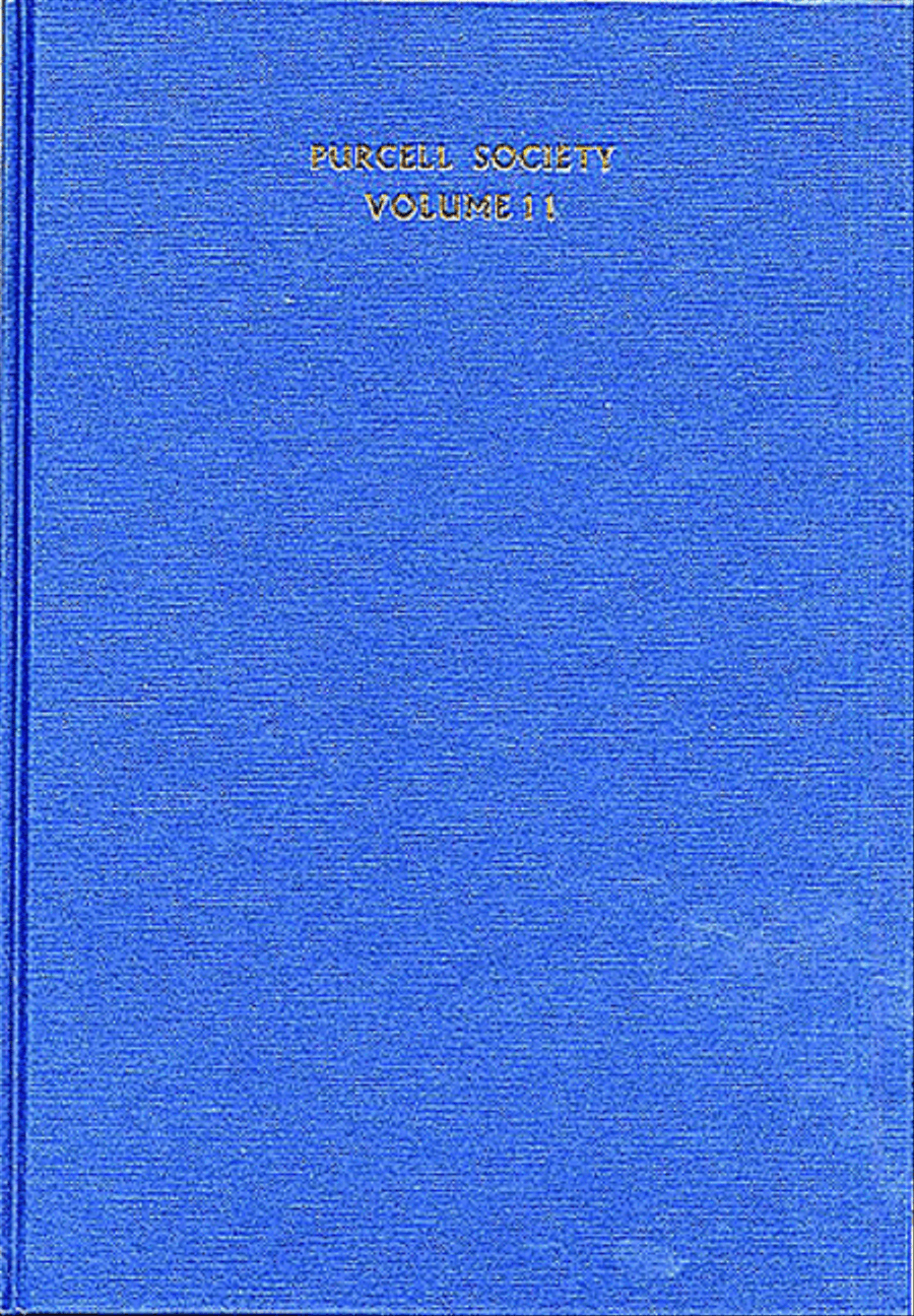 Purcell Society Volume 11 - Birthday Odes For Queen Mary Part 1 (Cloth Bound) 4-Part scores gallery preview page 1