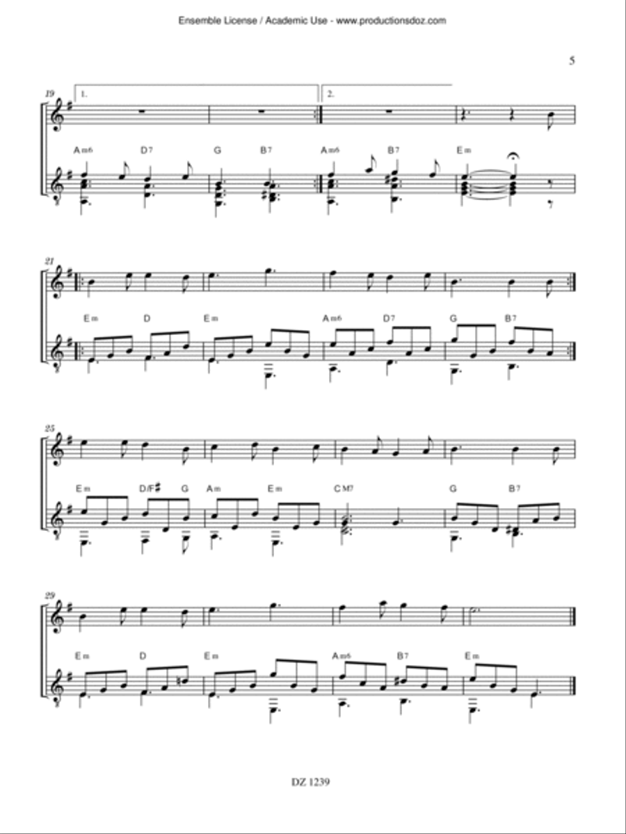 Collection du musicien pigiste, Musique pour la fête de Noël Violin scores gallery preview page 5