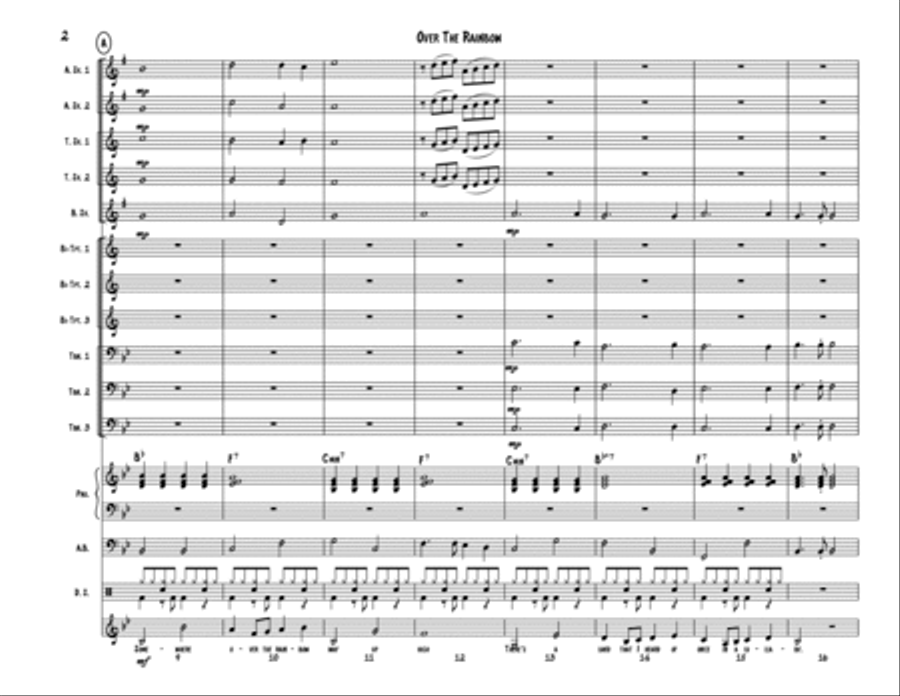 Over The Rainbow Over The Rainbow Jazz Ensemble scores gallery preview page 2