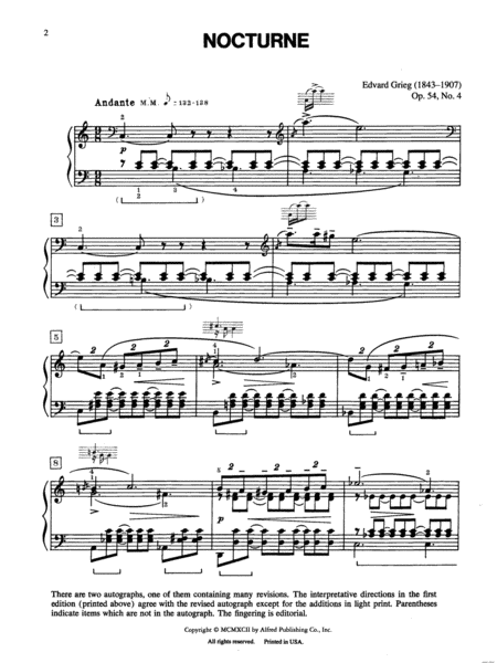 Nocturne, Op. 54, No. 4