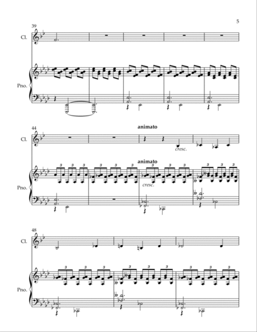 The Sea Princess Clarinet Solo scores gallery preview page 5