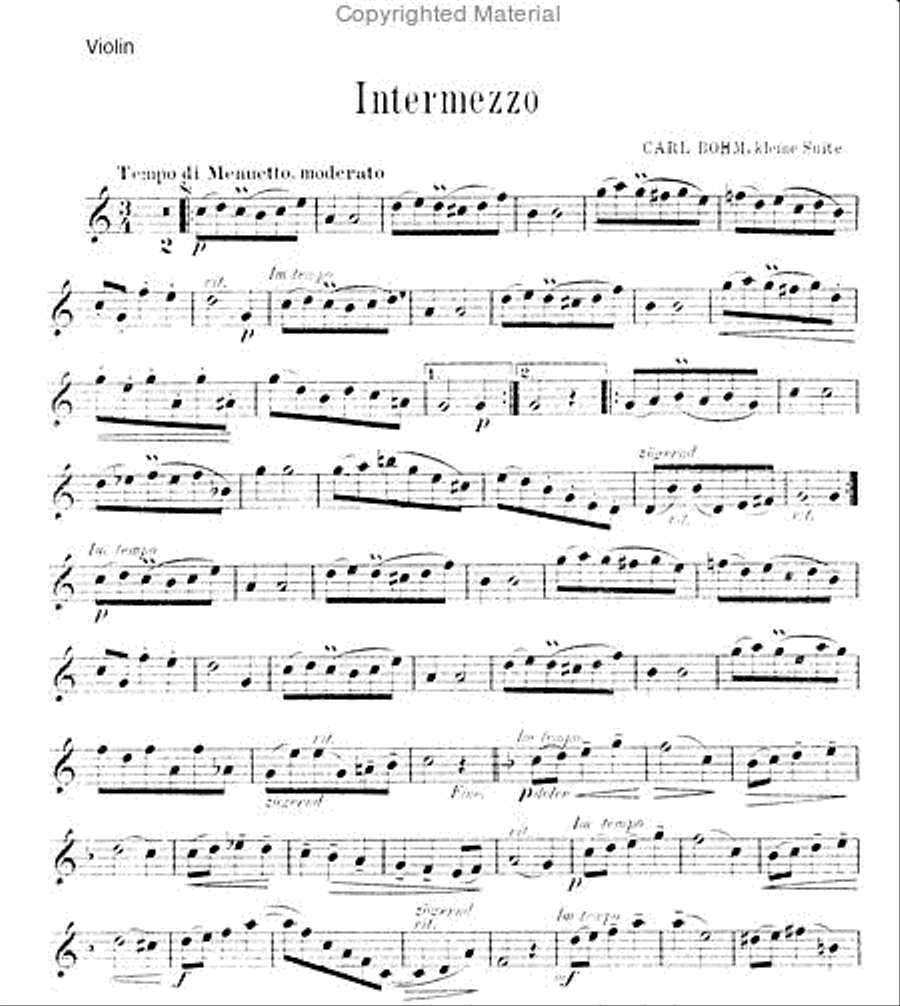 Intermezzo Violin Solo scores gallery preview page 2