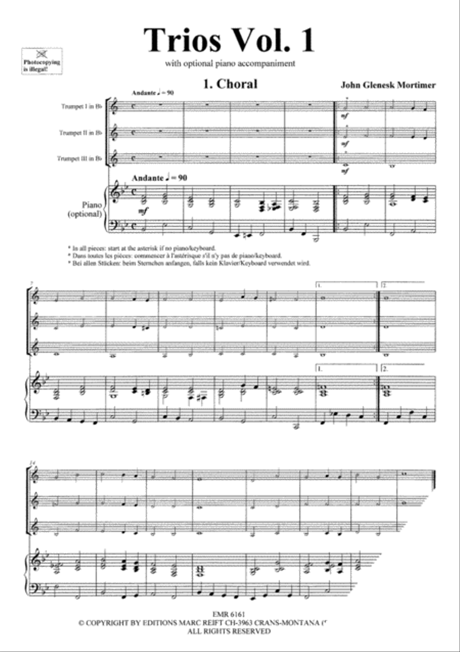 Trios Vol. 1 Trumpet Trio scores gallery preview page 4