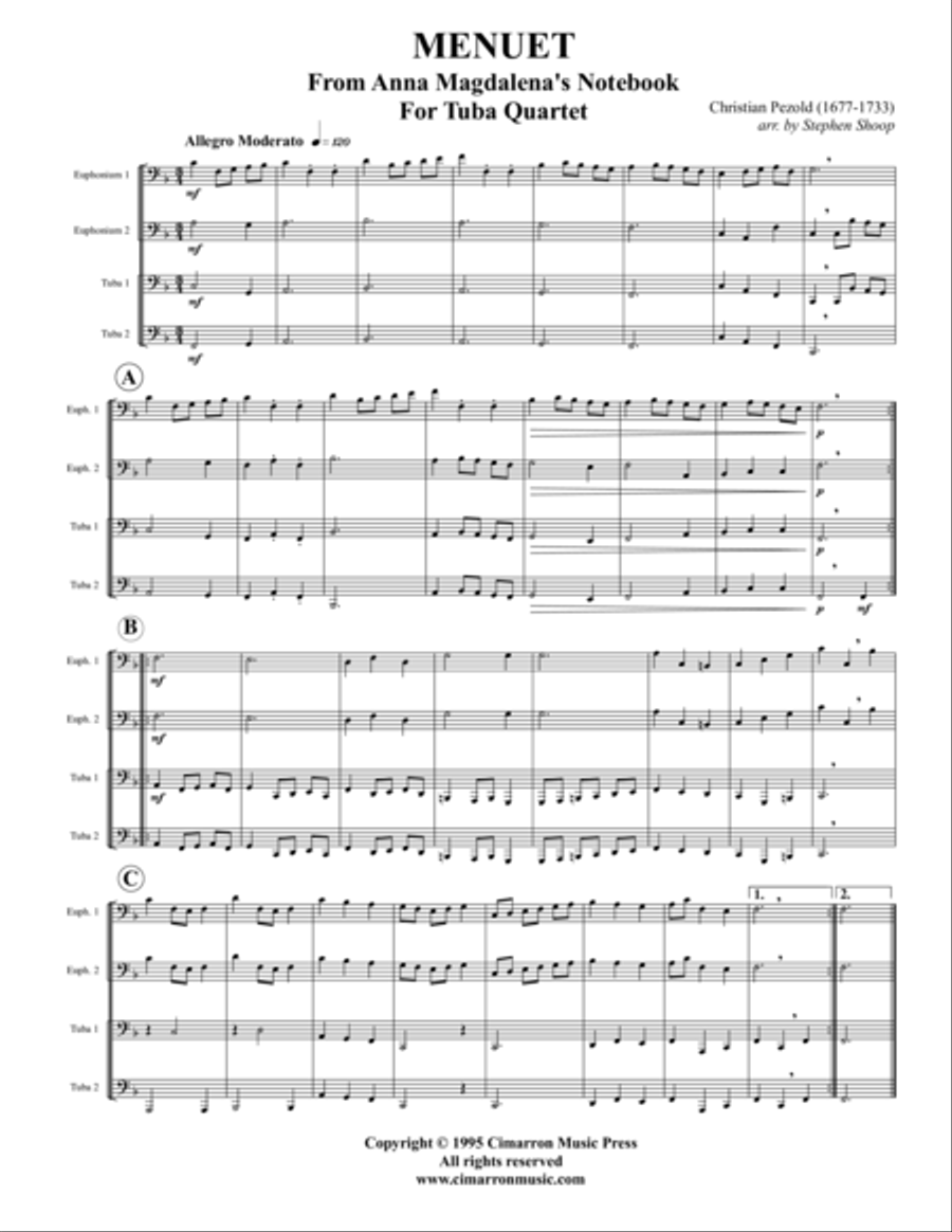 Menuet EETT scores gallery preview page 1