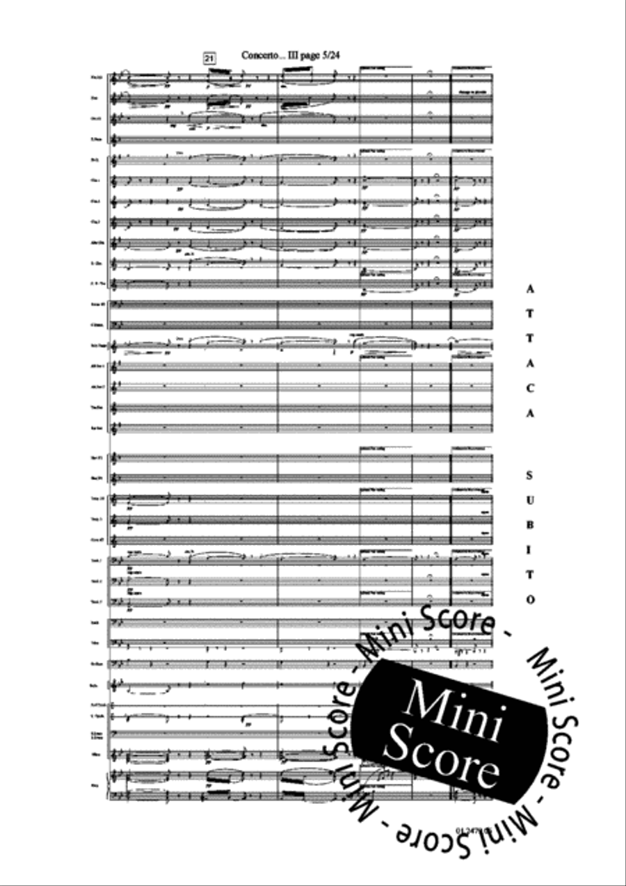 Concerto for Trumpet part 4 and 5 Concert Band scores gallery preview page 9