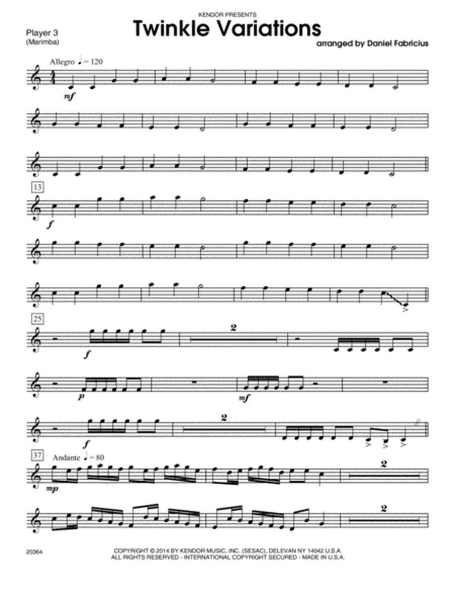 Twinkle Variations - Marimba 3