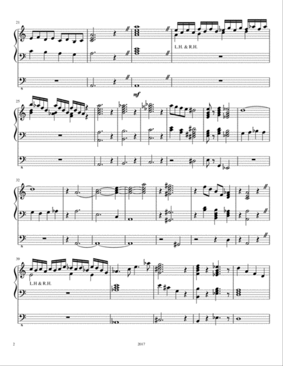 The Haunted Graveyard The Haunted Graveyard Organ Solo scores gallery preview page 2