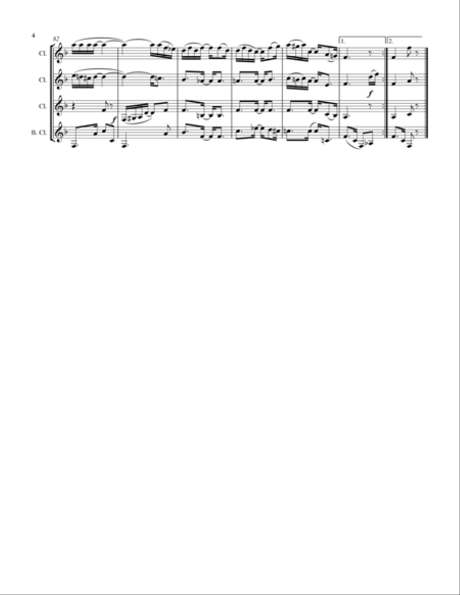 Joplin - “Solace” - A Mexican Serenade (for Clarinet Quartet) Joplin - “Solace” - A Mexican Serenade (for Clarinet Quartet) Clarinet Quartet scores gallery preview page 5