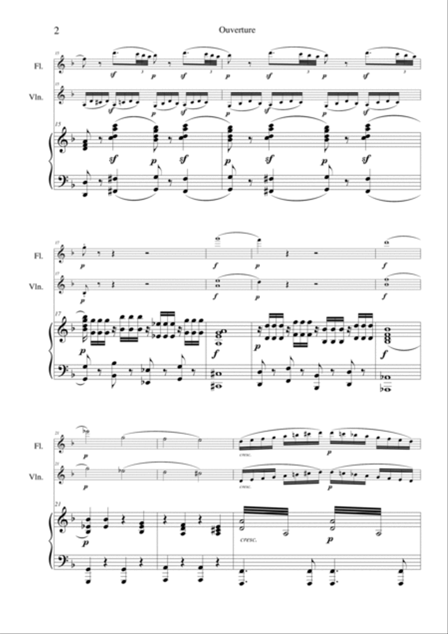 Mozart Don Juan Suite Small Ensemble scores gallery preview page 4