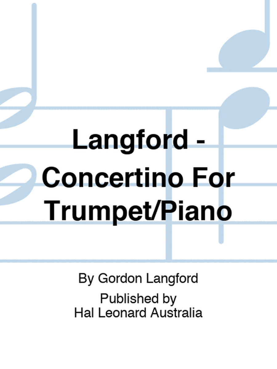 Langford - Concertino For Trumpet/Piano