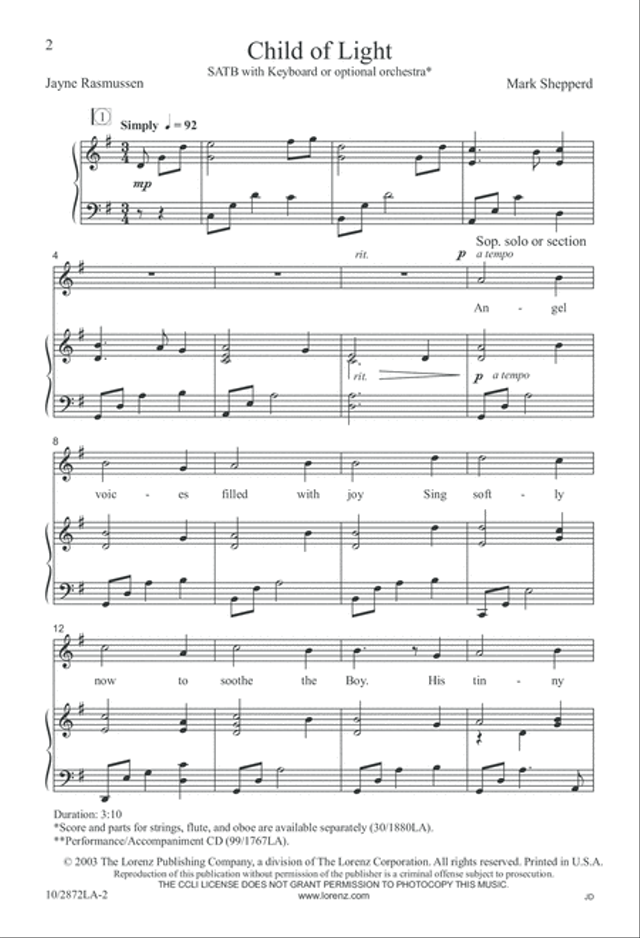 Child of Light 4-Part scores gallery preview page 2