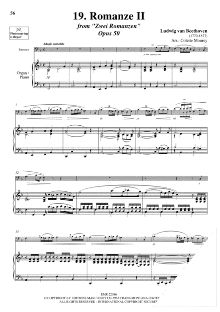 20 Greatest Meditations Bassoon Solo scores gallery preview page 21