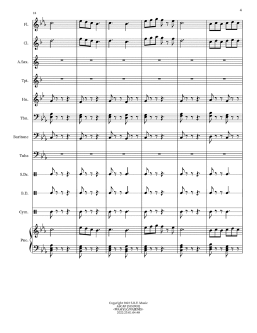 Medieval Festival Concert Band scores gallery preview page 4