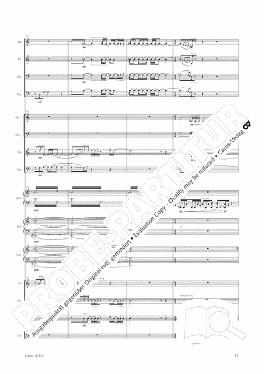 Esquisse: le froid Orchestra scores gallery preview page 14