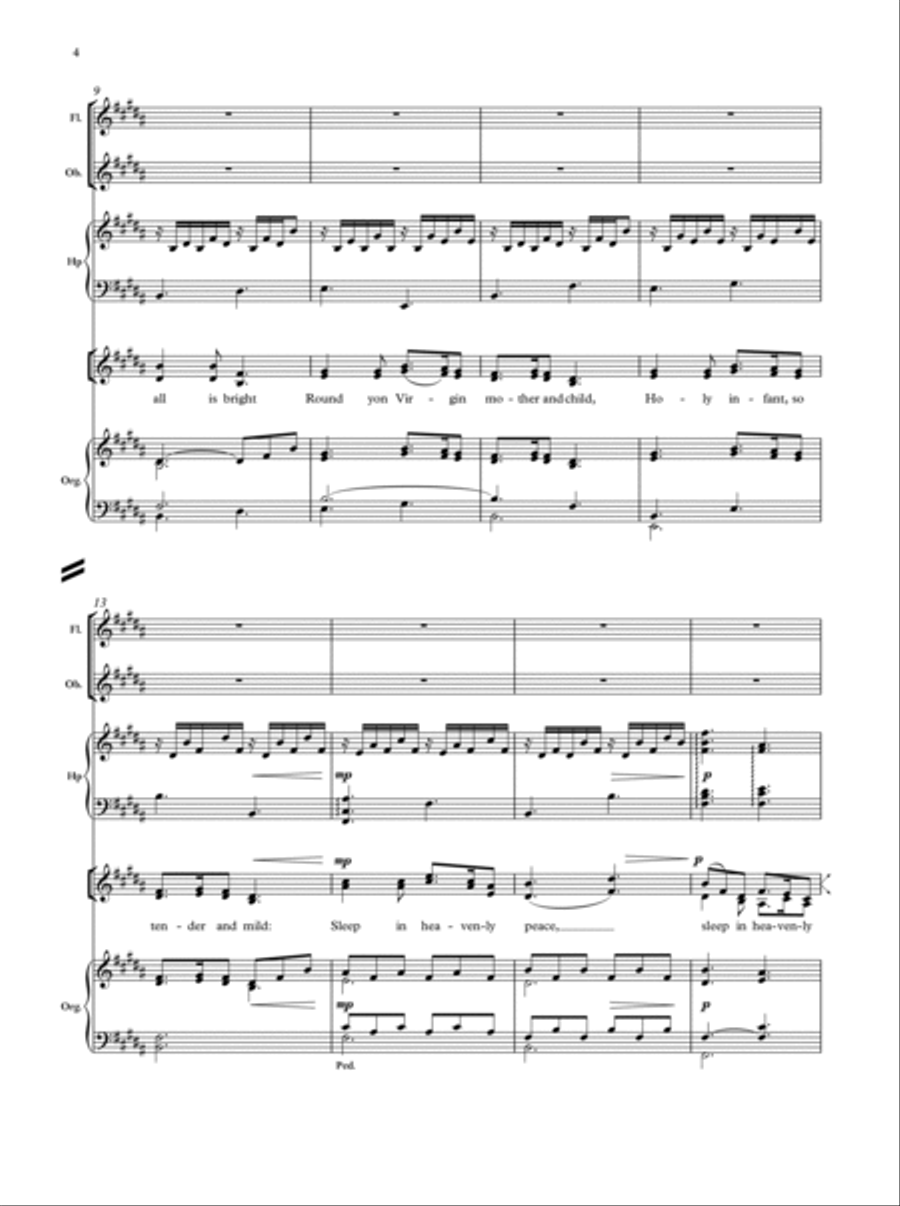 Silent Night 4-Part scores gallery preview page 3