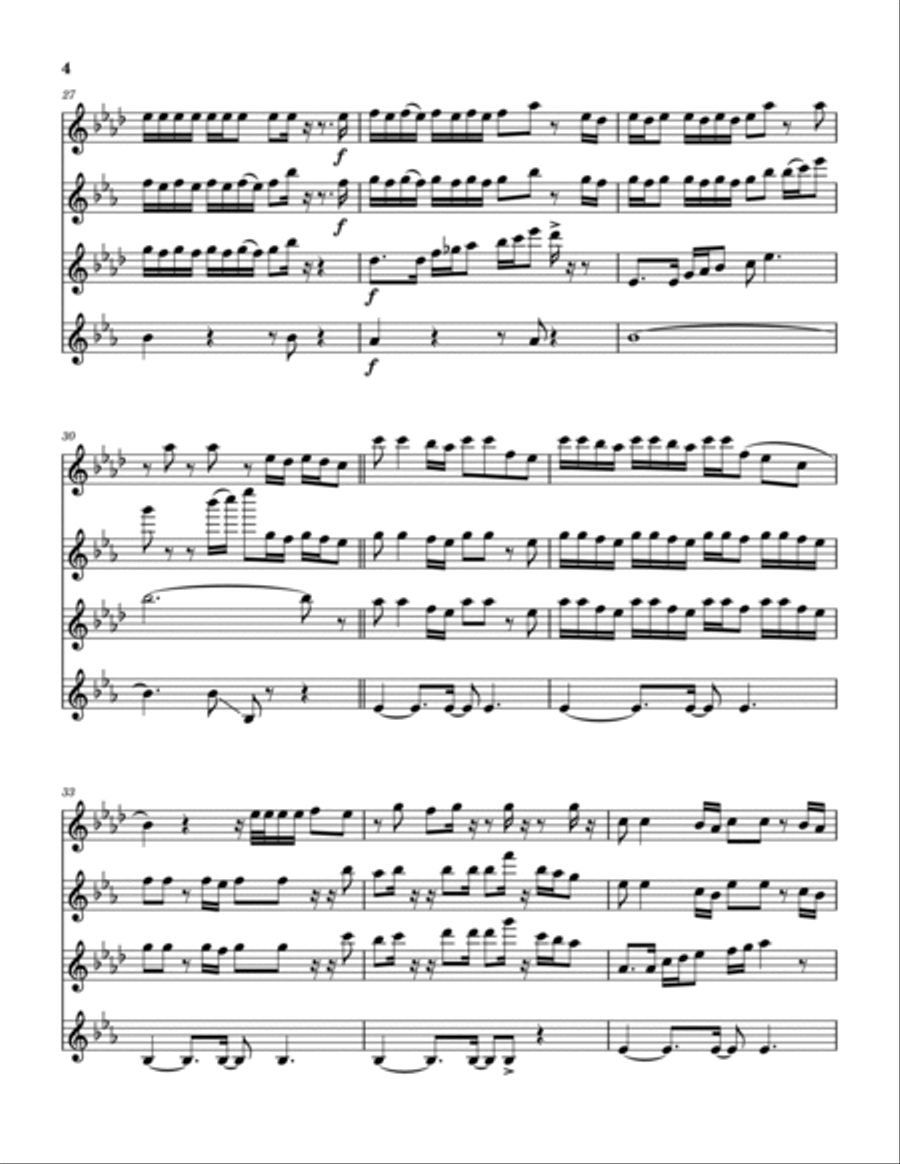 Fancy Like Christmas Fancy Like Christmas Saxophone Quartet scores gallery preview page 5
