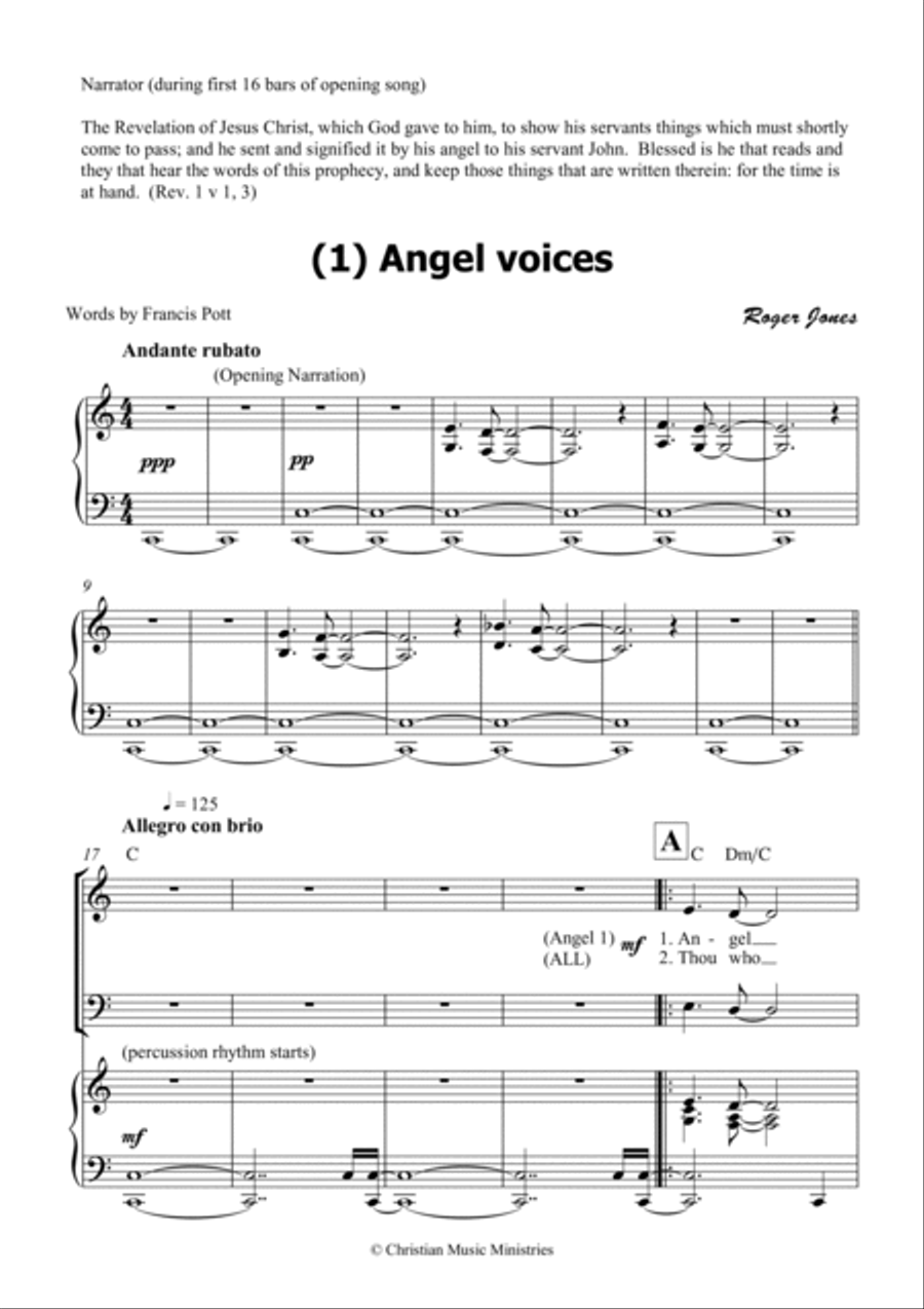 Angel Voices - a Roger Jones musical 4-Part scores gallery preview page 5