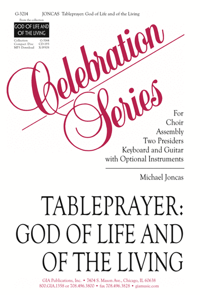 Tableprayer: God of Life and of the Living - Instrument edition