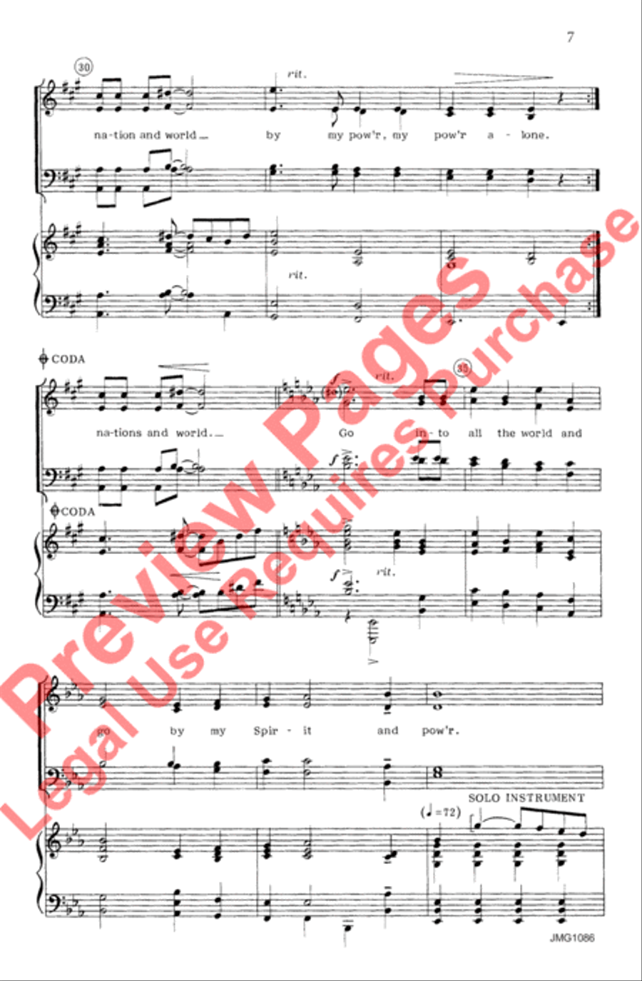 A Call to My People A Call to My People 4-Part scores gallery preview page 8
