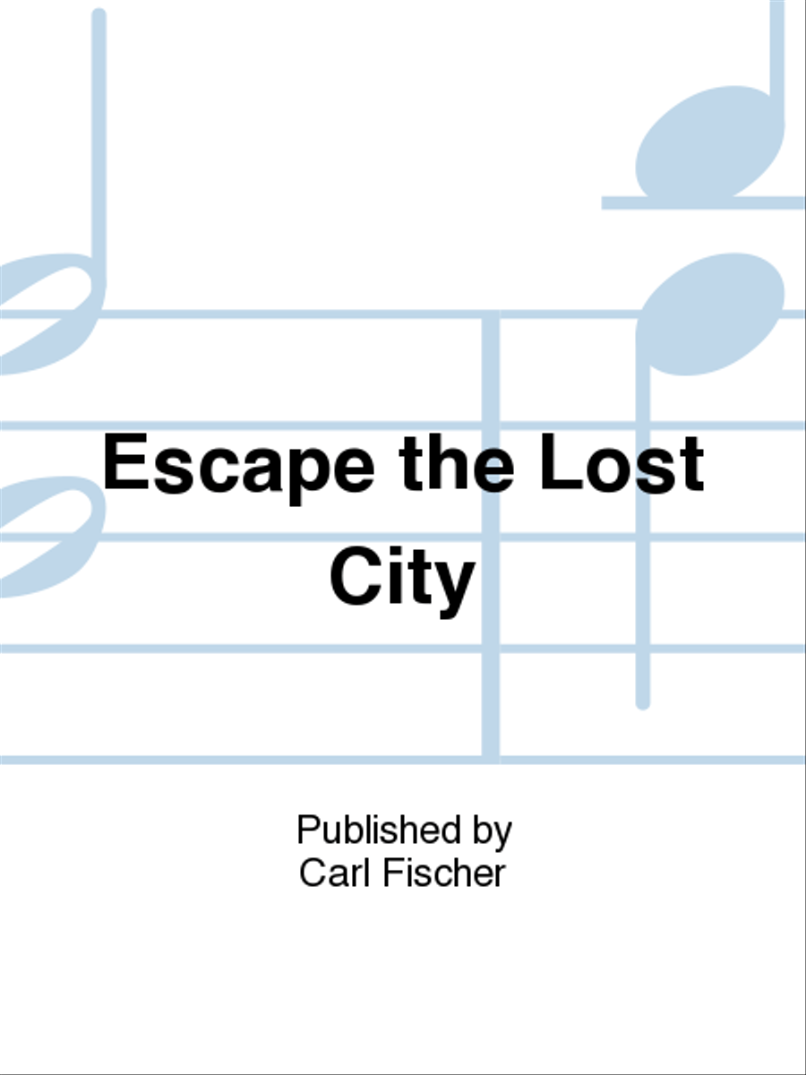 Escape the Lost City Concert Band scores gallery preview page 1