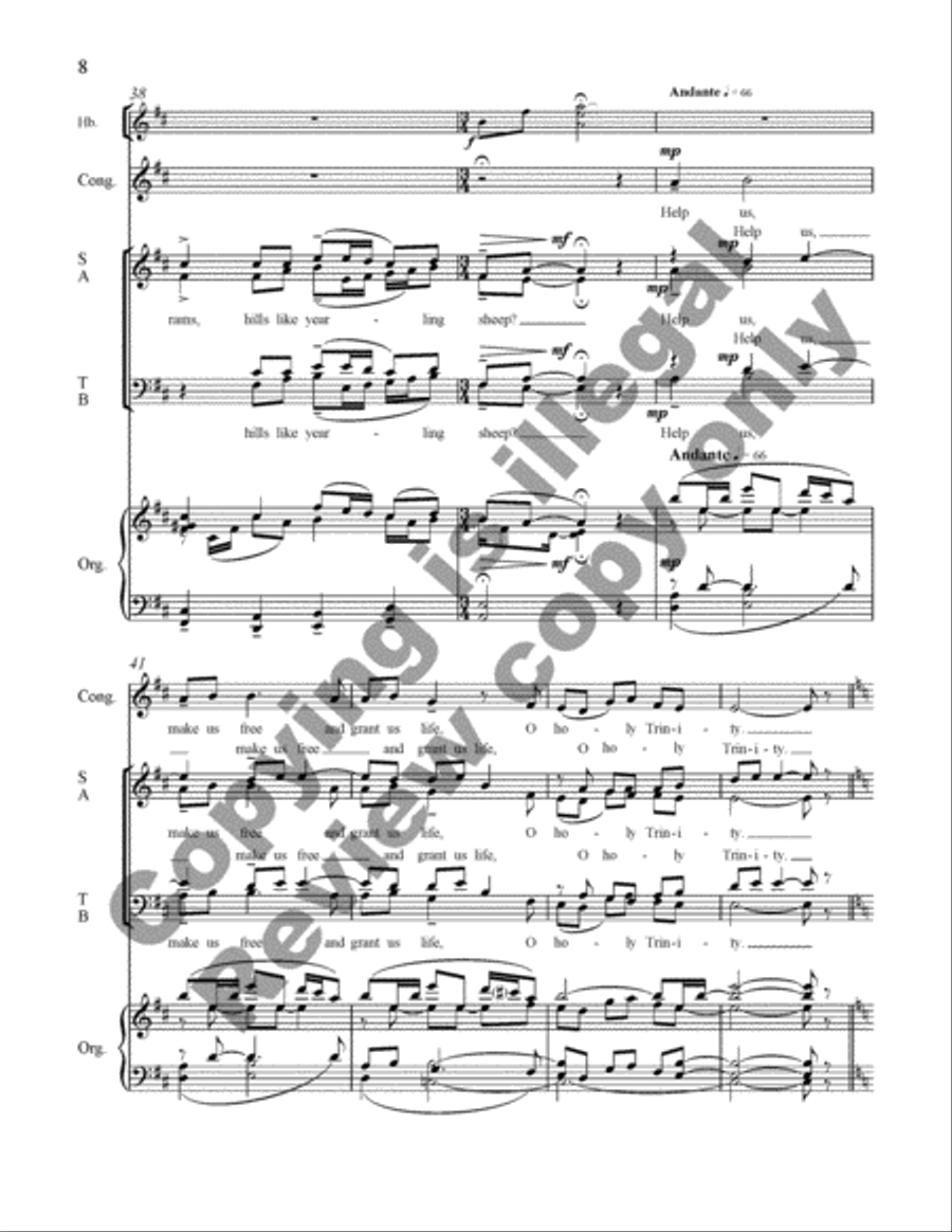 Psalm 114 4-Part scores gallery preview page 8