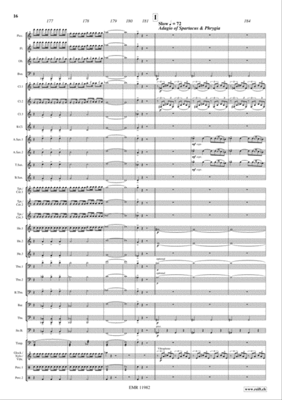 Spartacus Concert Band scores gallery preview page 17
