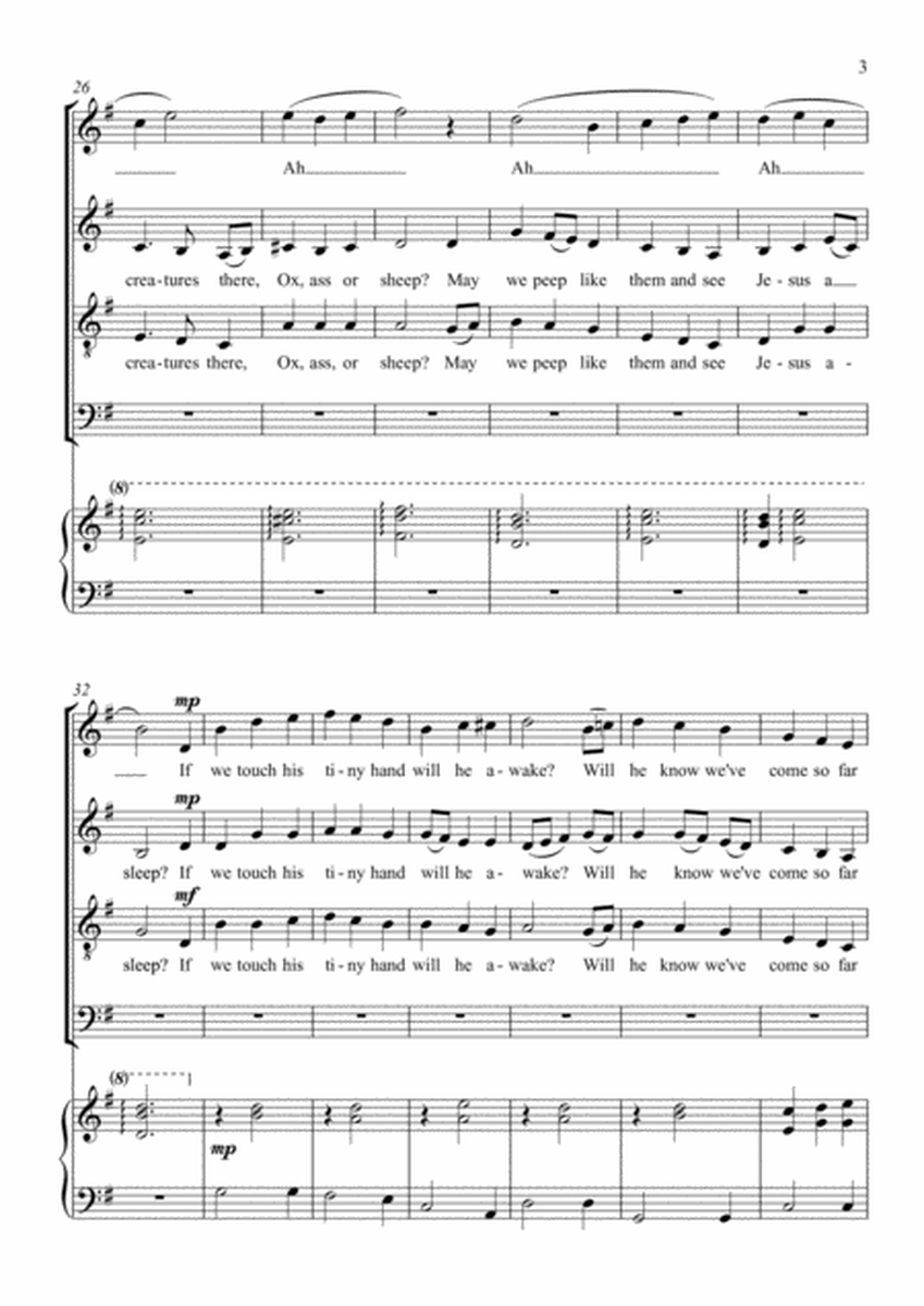 How far is it to Bethlehem? SATB Four part Choir image number null