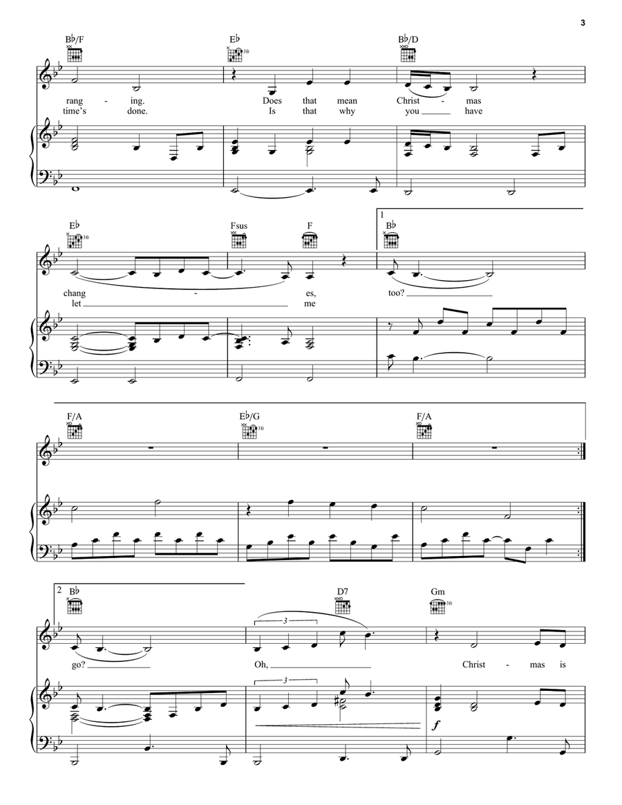 Where Are You Christmas? (from How The Grinch Stole Christmas) Guitar scores gallery preview page 3