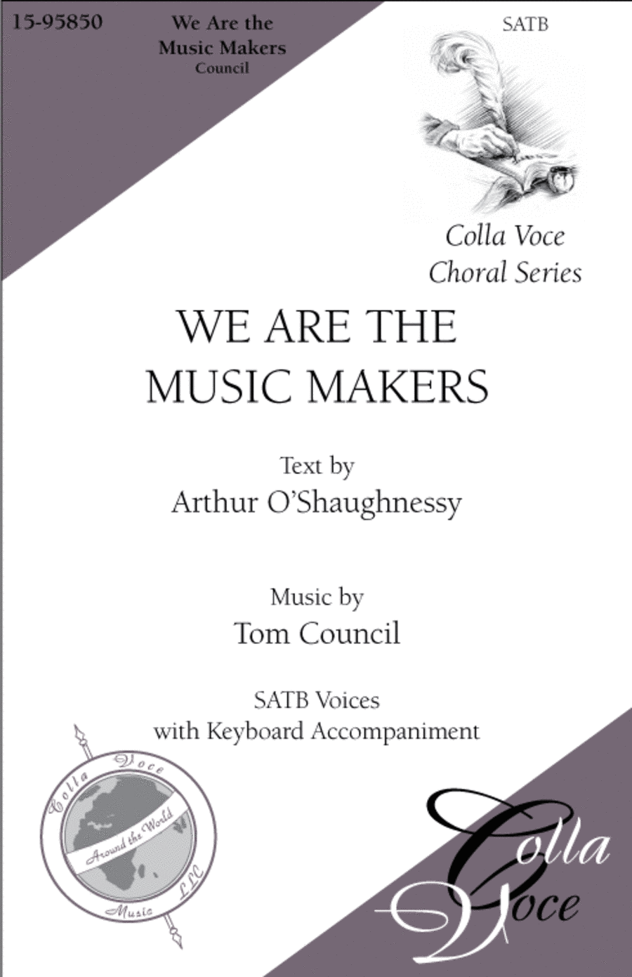 We Are The Music Makers (Choral Score) 4-Part scores gallery preview page 1